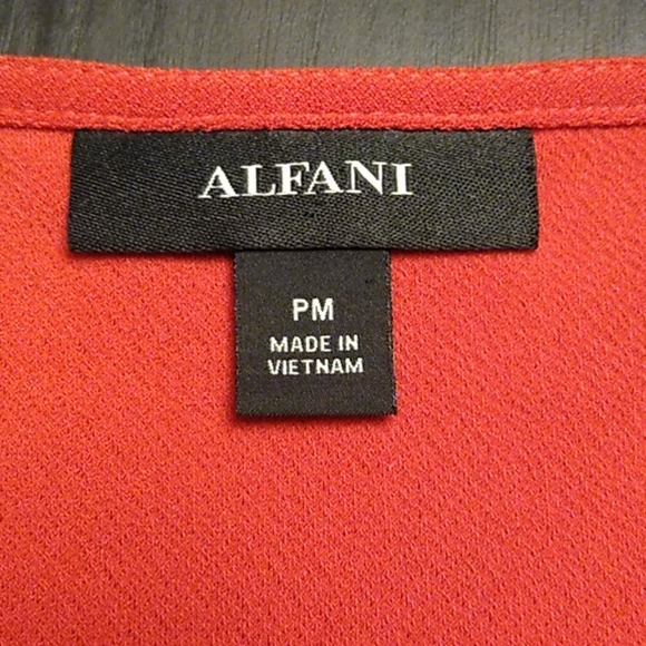 Alfani Pleated Bell Sleeve Top - Picture 6 of 8